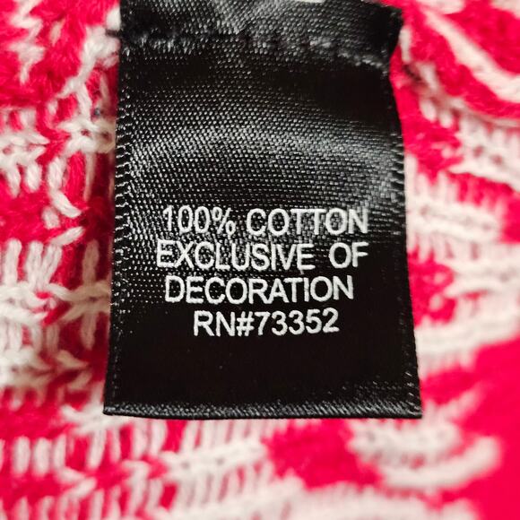 Blizzard Bay Llama Christmas Sweater Red White Fair Isle Festive Mens XL - Picture 7 of 8